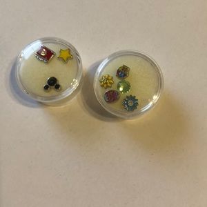 Origami Owl Lot of Mickey and Easter Charms and Swarovski  Crystal